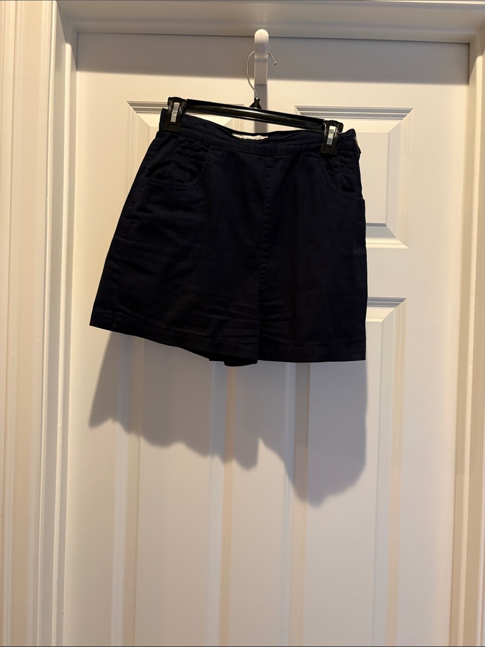 Petite Sophisticate Navy Shorts- 100% cotton